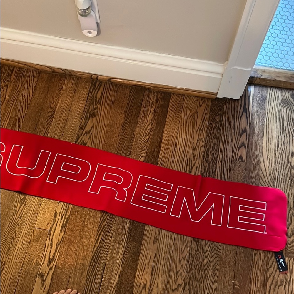 Supreme Vibrant Red Logo Scarf
